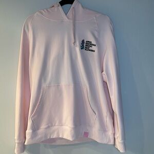 Be a Good Person pink hoodie